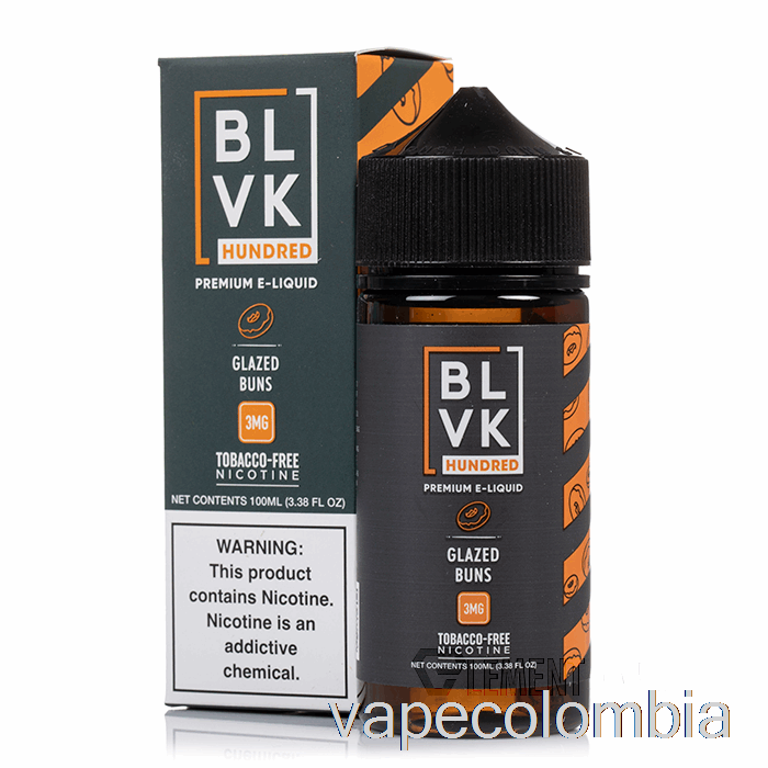 Bollos Glaseados Recargables Vape - Blvk - 100ml 0mg